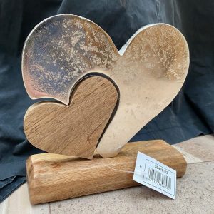 Metal and timber heart